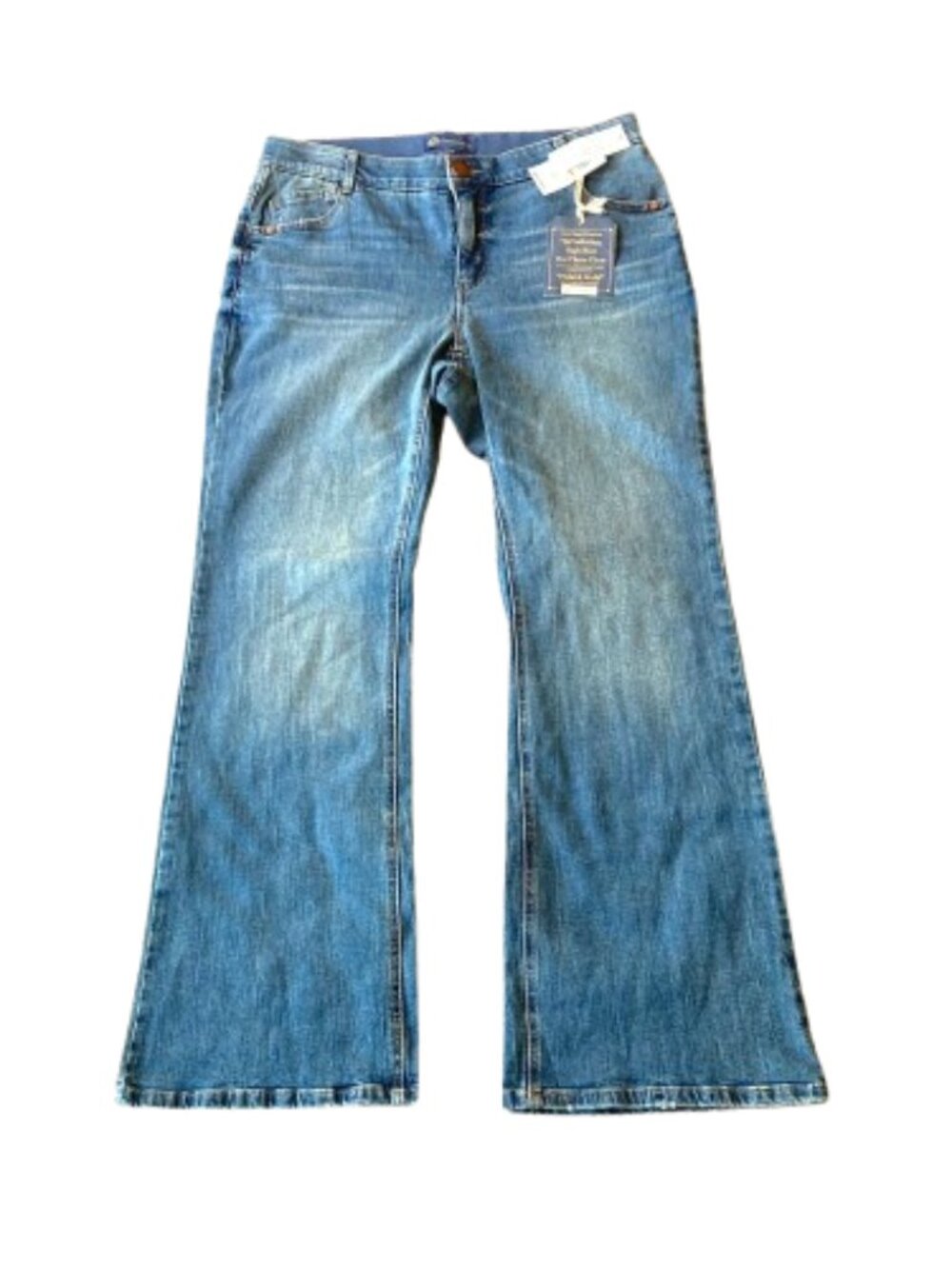 Democracy Ab Solution High Rise Out There Flare Jeans 14W Mid Blue Artisanal NWT